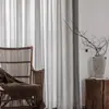 Estilo Japonês Estilo Casa de Hóspedes Simples Linho Imitação Cor Sólida Artístico Fresco Nórdico Cortina Divisória Cortina Meia Cortina de Porta Pronta