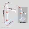 Soporte Colgante para Host de Computadora Soporte de Almacenamiento Colgante Fijo Debajo de la Mesa Soporte de Bandeja para Caja de Host de Escritorio de Oficina