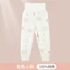 Pantalones Gruesos Cálidos de Cintura Alta para Primavera y Otoño para Niños y Niñas, Pantalones de Dormir de Algodón Puro para Bebé, Leggings de Otoño e Invierno