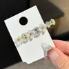Presilha Lateral de Urso Floral Doce Estilo Coreano para Arrumar a Testa, Presilha Bico de Pato Simples e Versátil, Acessório de Cabelo para Mulheres