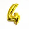 Balão decorativo de folha de alumínio dourado prateado digital de 32 polegadas para aniversário de um mês