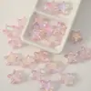 Contas Acrílicas Coloridas Transparentes de Pentagrama Fios com Contas de Estrela Acessórios para Corrente de Celular Feita à Mão DIY