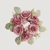 Venda Quente Transfronteiriça Rosa Artificial para Fotografia de Roupas Decoração de Casa de Casamento Velas de Hortênsia Flor Artificial para Roupas
