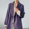 Abrigo Corto de Cachemira de Doble Cara con Patrón de Ondas de Agua para Personas Bajas, Abrigo Elegante de Color Sólido de Longitud Media para Mujer con Patrón de Ondas de Agua