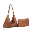 Bolsa de Palha 2026 Nova Mais Vendida Bolsa de Mão para Mulheres Grande Capacidade Bolsa de Ombro Único para Axila Bolsa Tote Simples Casual Mãe-Filho