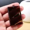 Pingente de Obsidiana de Gelo Natural Pingente Quadrado Colar para Homens e Mulheres Colar de Cristal de Jade Fornecimento ao Vivo