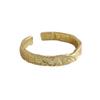 Anillo Minimalista Coreano de Papel de Estaño Plegado Irregular en Plata de Ley 925 Moda Lujo Ligero Elegante Viento Frío Anillo Ancho para Mujeres