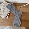 Primavera y Verano nuevos calcetines para mujer Corea del Sur ins color sólido malla transpirable calcetines de algodón ligeros calcetines de mujer combinables medias de mujer
