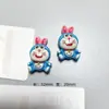 Acessórios de Pingente de Resina Doraemon Fofo em Estoque Acessórios de Cabelo Capa de Celular Decorações para Copos Chaveiro Ímã de Geladeira