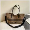 Bolsa de Lona Grande de Gran Capacidad 2025 Transfronteriza Estilo Coreano Rayas Retro Bolso de Hombro Cruzado Bolso de Mano para Viajes