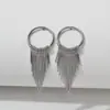 Nuevos Pendientes de Moda Europeos y Americanos, Borlas Femeninas, Pendientes Geométricos Exagerados Retro Simples Largos, Pendientes de Alta Gama