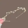 Delicado arco de cabelo para volume alto na coroa, tiara requintada e elegante com strass e detalhes metálicos, novo modelo 2026 com um toque de luxo