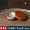 Caja Portapalillos de Cerámica Vintage para Uso Doméstico, Creativo Personalizado de Lujo Ligero para Guardar Palillos y Hilo Dental, Contenedor de Hisopos de Algodón de Moda