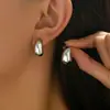 Pendientes de Gota Estilo Viejo Dinero Europeo y Americano para Mujer, Nuevos Pendientes Populares Minimalistas de Diseño Nicho de Alta Gama