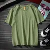 Camiseta de verão exclusiva transfronteiriça de manga curta para homens e mulheres, branco puro, top solto, camiseta, cor lisa, manga curta, roupa íntima, camada base
