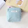 Bolsa de Armazenamento Portátil Estilo Ins para Meninas, Mini Necessaire, Bolsa para Batom, Porta-moedas de Veludo de Grande Capacidade, Bolsa Quadrada Pequena