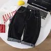 Q016 Calça Jeans Infantil Masculina Estilo Novo Primavera e Outono Calça Longa Simples Estilosa Infantil Moda Coreana Calça Casual