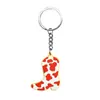 Llavero Colgante Serie Botas Pegamento Suave de PVC Hebilla Decorativa DIY Colgante para Mochila Escolar Amazon Regalo Decorativo Al por Mayor