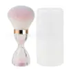 Cepillo para Polvo Brocha de Maquillaje Rosa Brocha Grande para Polvo Herramienta de Belleza Brocha de Maquillaje Cepillo para Polvo de Manicura Brocha para Rubor