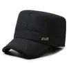 Estilo Nuevo de Invierno para Hombres de Mediana Edad y Mayores, con Forro de Terciopelo Grueso, Resistente al Frío, Gorra de Béisbol, Protección para los Oídos al Aire Libre, Gorra Cálida de Pico de Pato, Gorro de Algodón a Prueba de Viento