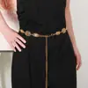 Cadena de Cintura Metálica Europea y Americana de Empalme Transfronterizo para Mujer, Diseño Retro, Accesorios Personalizados, Tendencia de Cinturón con Borla de Mariposa y Corazón de Nicho