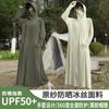 Ropa de Protección Solar de Hilo Original Estilo Nuevo 2026 para Mujer, Chaqueta Protectora Solar de Cuerpo Entero Larga de Verano, Abrigo Delgado