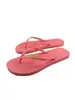 Chinelos de flip-flop de cor sólida de espuma de borracha de alta qualidade com logotipo de metal europeu e americano Fábrica personalizada profissional de Guangdong Dongguan