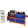 Máquina de aro CNC automática suporte sísmico grampo de aço chato dobradeira de ferro chato perfuração formação de aro máquina integrada