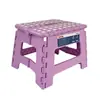 Taburete plegable grande de plástico personalizado OEM, taburete pequeño portátil para exteriores, taburete portátil para el hogar estilo caricatura para niños