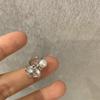 Pendientes de aro Xinghe sin agujero para la oreja para mujer, nuevo clip para cartílago de la oreja con circonita brillante y perla, clip único para la oreja