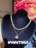 Joyería Fiesta Navideña Jardín Cubo de Azúcar Perla de Diamante Collar Diseñador Mariposa de Nácar Gargantilla