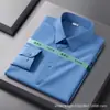 Camisa de Seda de Amora de Alta Qualidade para Homens, Manga Longa e Manga Curta, Traje Formal de Negócios, Roupa Profissional, Não Amassa, Camisa de Modal Seda de Gelo Fluida