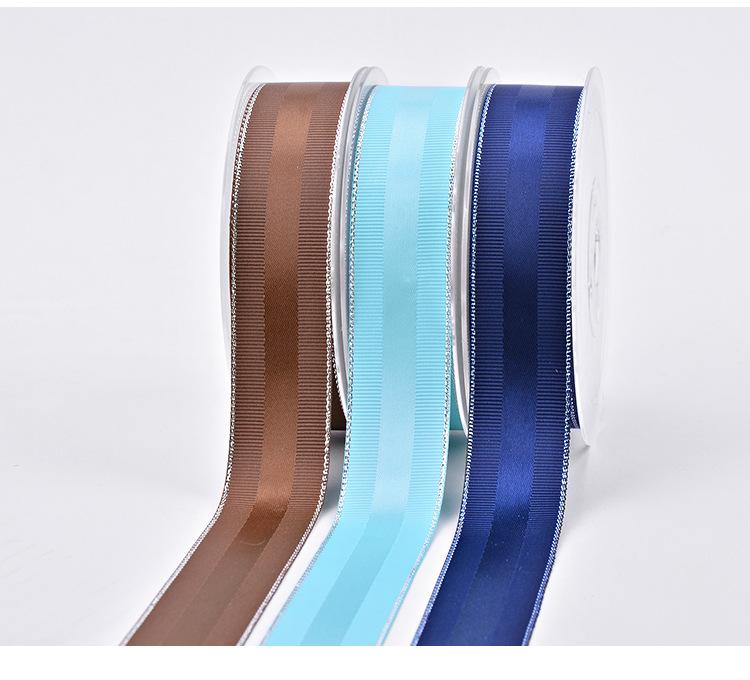 罗纹银边色丁带_06