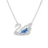 Shijia 1:1 Colar de Cisne com Coração Pulsante Réplica para Mulheres Corrente para Clavícula Cisne Dinâmico Swarovski para Mulheres Fabricante Dropshipping