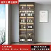 Aparador de madera maciza, mueble alto, mueble integrado de pared, estante de almacenamiento, almacenamiento para sala de estar, mueble de vino de lujo ligero, vitrina, mueble sencillo