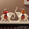 Nuevos adornos de elefante de calabaza de caqui china para la entrada de la sala de estar, mueble de TV, decoración del hogar, inauguración de la casa, regalo de inauguración de una casa nueva.