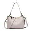 Bolso Nuevo para Mujer, Bolso Cruzado Sencillo, Textura Clásica de Cuero Suave, Gran Capacidad, Bolso de Hombro Casual Versátil para el Trabajo