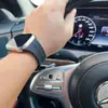 Adecuado para Correa de Reloj Apple Applewatch Correa de Muñeca de Reloj Magnética Plegable Correa de Silicona Apple