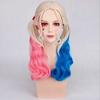 Peluca de película cosplay escuadrón suicida peluca Harleen Quinzel payaso femenino Harlie Quinzel trenzas dobles