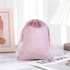 Bolsa de flanela atacado com cordão para joias bolsa de flanela para fones de ouvido bolsa grande de veludo preta bolsa de flanela personalizada