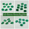 Almohada de Cristal Verde de Granate de Aluminio de Itrio Sintético Forma Ovalada Piedra Preciosa Cultivada Forma Ovalada Esmeralda Tsavorita Piedra Suelta