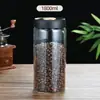 Frascos de vidrio sellados al vacío al por mayor, frascos de almacenamiento a prueba de humedad para granos de café y hojas de té, frascos de vidrio sellados a prueba de luz de gran capacidad