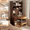 Mesa Integrada de Escritorio y Librero, Escritorio de Computadora para el Hogar, Mesa de Estudio de Escritorio para Habitación de Estudiante, Escritorio Infantil de Escritura, Mesa para Sala de Estudio