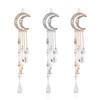 Moda transfronteiriça europeia e americana Diamante Lua Tassel Metal Hairpin Retro Water Drop Pingente Clipe Lateral Acessórios de cabelo Hairpin