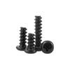 Tornillo autoperforante de cabeza redonda con cola plana cincado negro PB tornillo pequeño electrónico M2.6M3M3.5M4