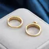 Anéis de Casamento Huajie Estilo Designer de Revista Novo Estilo de Alto Padrão Elegante Anel para Dedo Indicador Conjunto de Anéis da Moda Personalidade Tendência