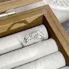 [Miel de Diamante Dulce] Anillo Abierto Rosa Dulce Femenino Completo de Circonita Diamante Mariposa Exquisito Anillo de Alta Gama