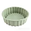 Nuevo molde redondo de silicona para pastel, molde para mousse de girasol, resistente a altas temperaturas, fácil de desmoldar, herramienta para hornear postres circulares
