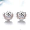 Brincos de strass de argila em forma de U simples e elegantes, concha marinha feminina Shambhala, joias fofas de orelha com strass