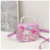 Bolsa de Hombro para Niños 2024 Jardín de Infancia Viaje Versátil Genial Mickey Niña Bolso de Mano de Perla Bolso Cruzado My Melody
